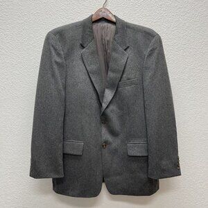 RALPH LAUREN Mens Wool Blazer Soft Jacket Sport Coat 46R 48R Charcoal Gray